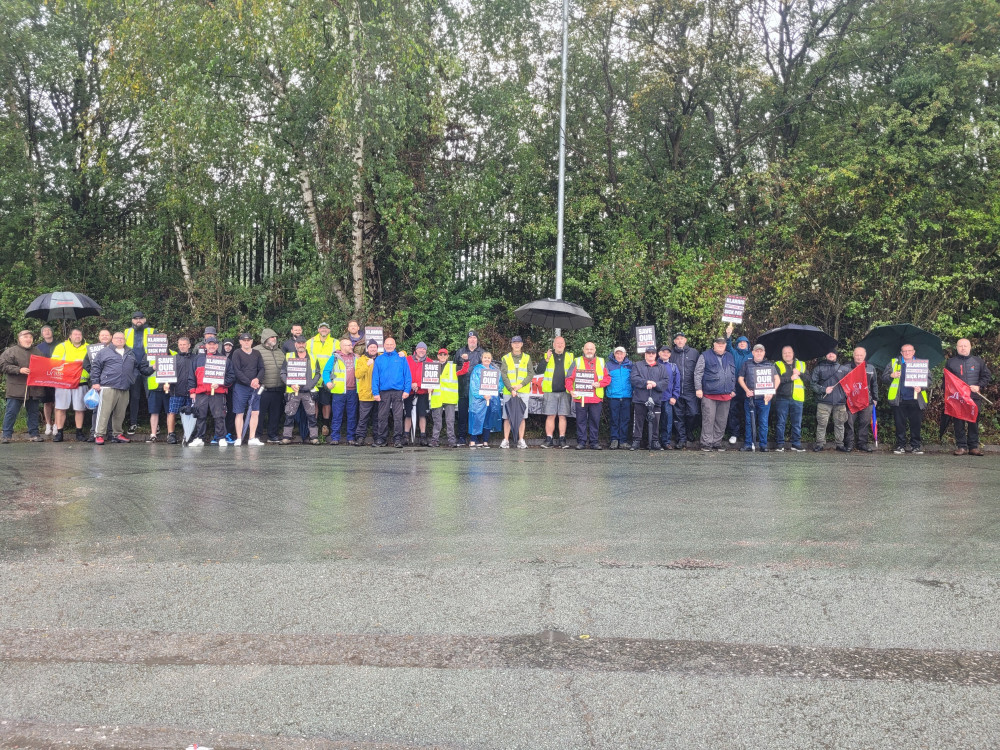 Workers at Klarius Products, in Cheadle, are on strike after a row with bosses over sick pay (LDRS).