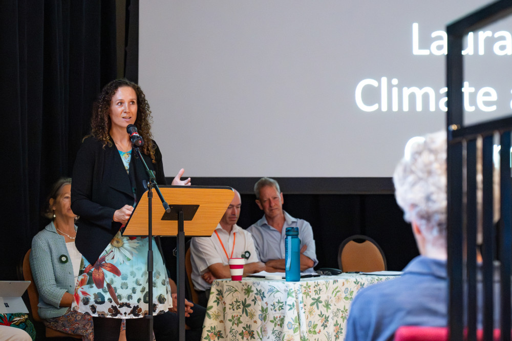 Keynot speaker and former Olympian Laura Baldwin (photo credit: Ben Tettmar)