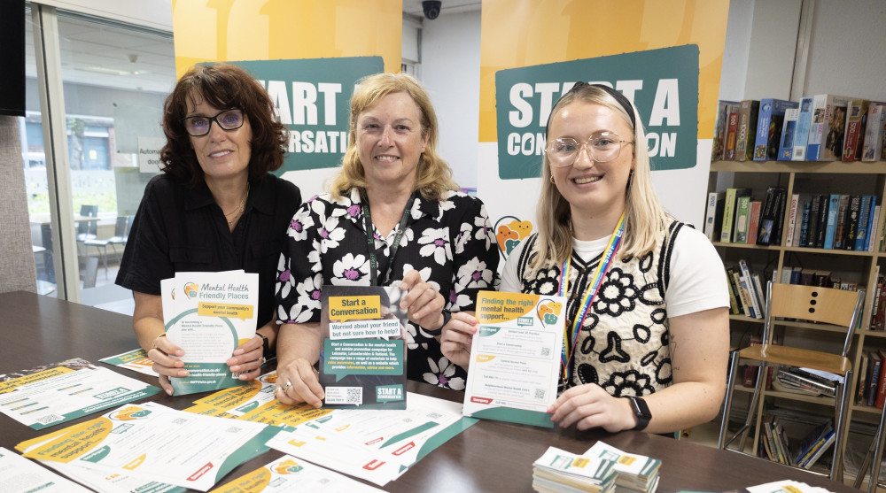 The MHFP team (L-R) Candi Barnes, Cllr Louise Richardson and Amy Pownall