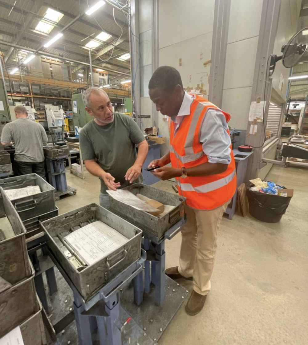 Bim Afolami MP Visits Hitchin Manufacturer to Discuss Local Business Support