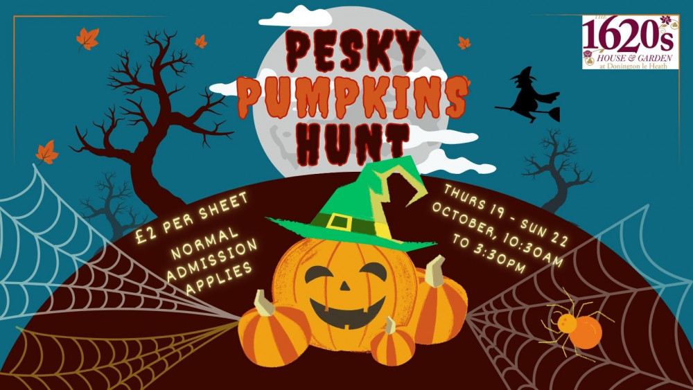 Pesky Pumpkins Hunt at The 1620s House & Garden, Manor Road, Donington le Heath, near Coalville