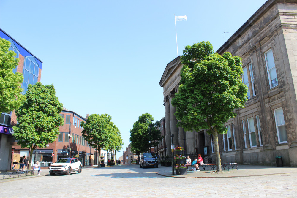 Market Place in Macclesfield. Market Place in Macclesfield.