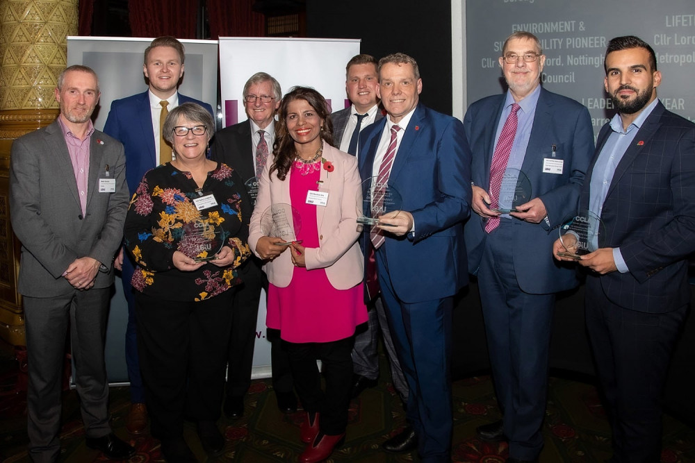 Previous councillors of the year award for England and Wales. (Photo: LGIU)