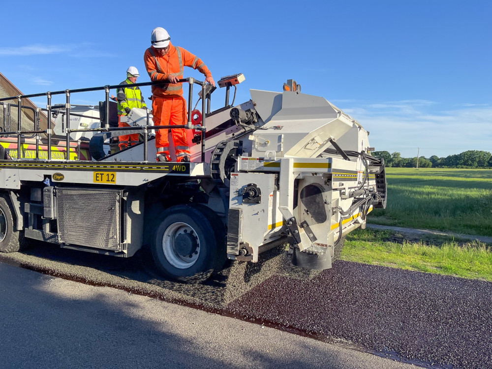 Road works will be taking place around in towns and villages across Lincolnshire. Image credit: Lincolnshire County Council. 