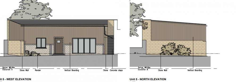 An extract from the plans An extract from the plans