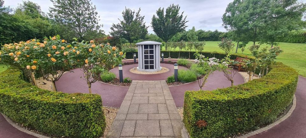 The grounds of Mendip Crematorium The grounds of Mendip Crematorium