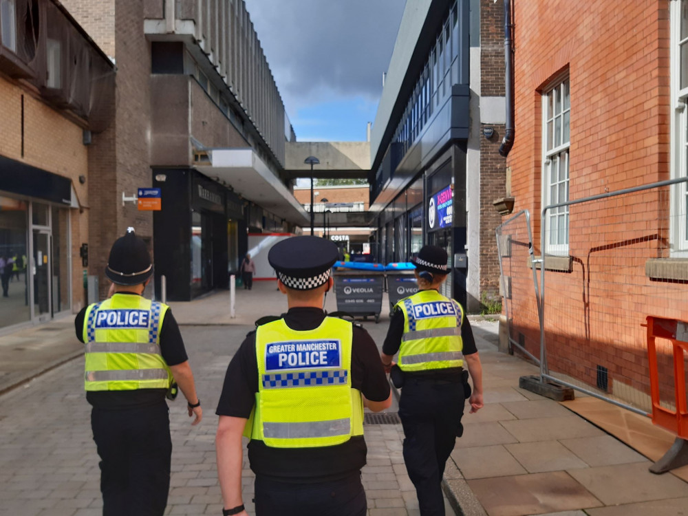 Police described the 'day of action', as "a dedicated response to tackling reports of various offences in Stockport town centre" (Image - GMP)