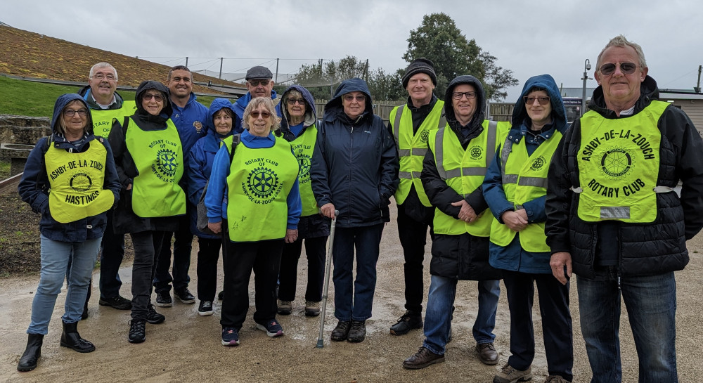 Rotary members and volunteers at Twycross Zoo. Photo: Supplied