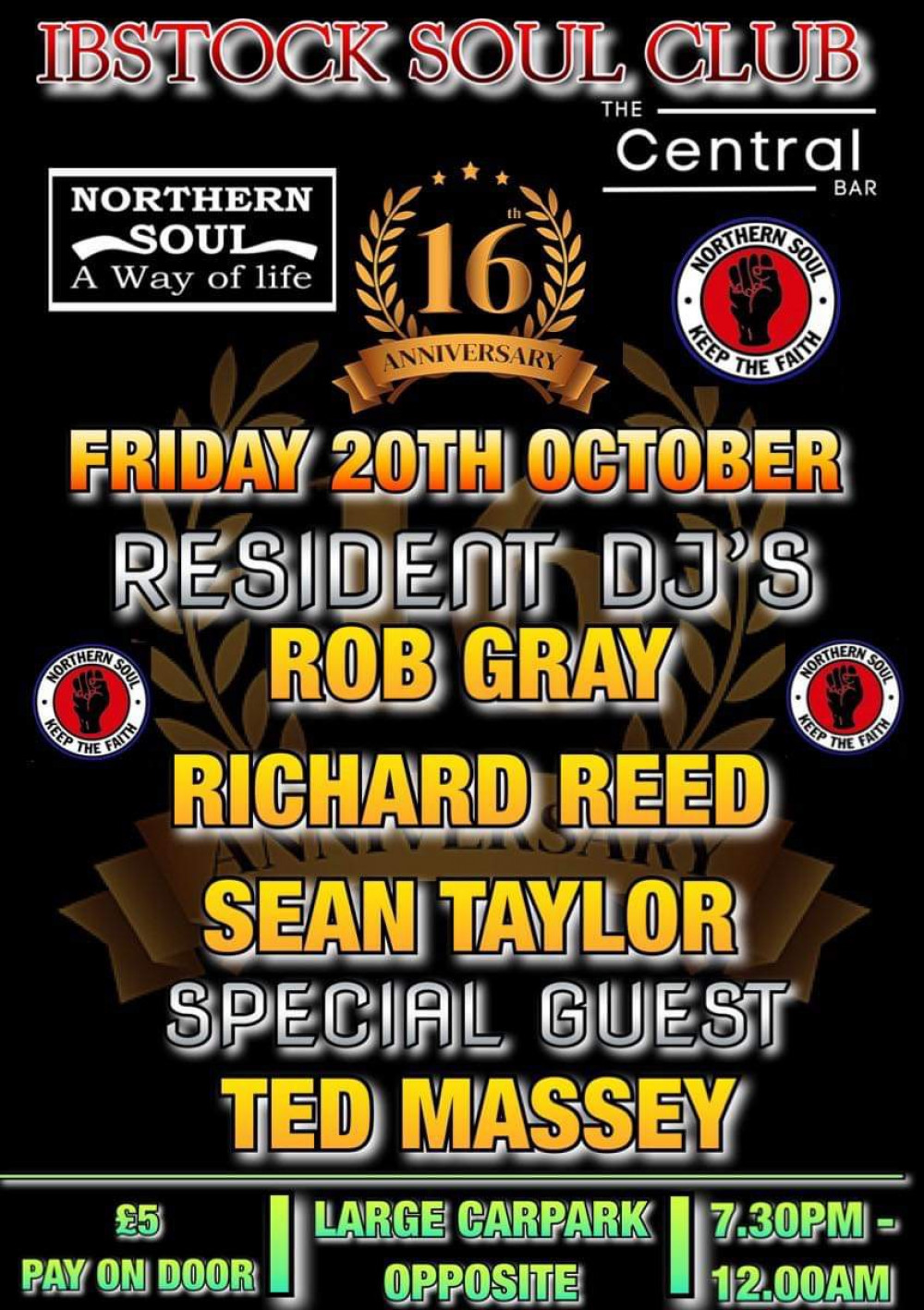 Ibstock Soul Club at Central Bar and Venue, Central Avenue, Ibstock, near Ashby de la Zouch Ibstock Soul Club at Central Bar and Venue, Central Avenue, Ibstock, near Ashby de la Zouch