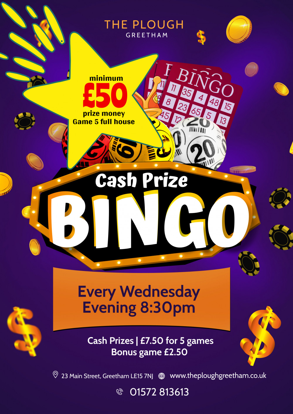 Enjoy bingo at The Plough this week. Enjoy bingo at The Plough this week.