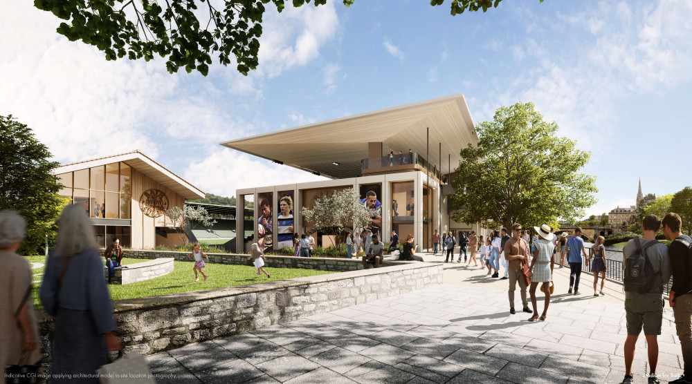 An open corner of the stadium by the riverside (Image: Bath Rugby) - free to use for all partners An open corner of the stadium by the riverside (Image: Bath Rugby) - free to use for all partners