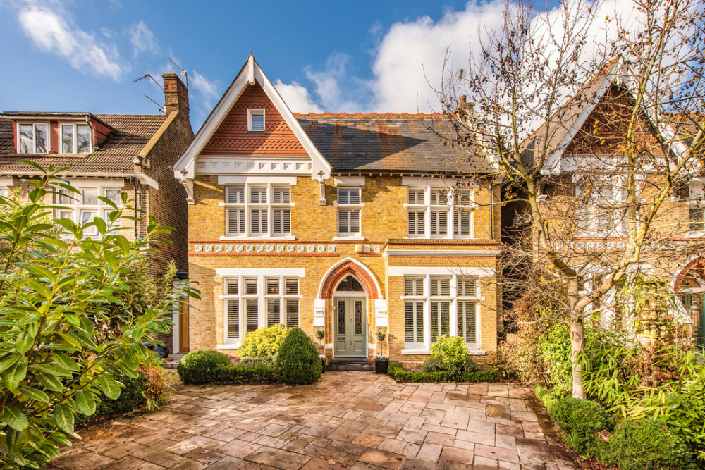 Six bedroom detached house for sale in Woodville Road, Ealing, W5 (credit: Leslie & Co). 