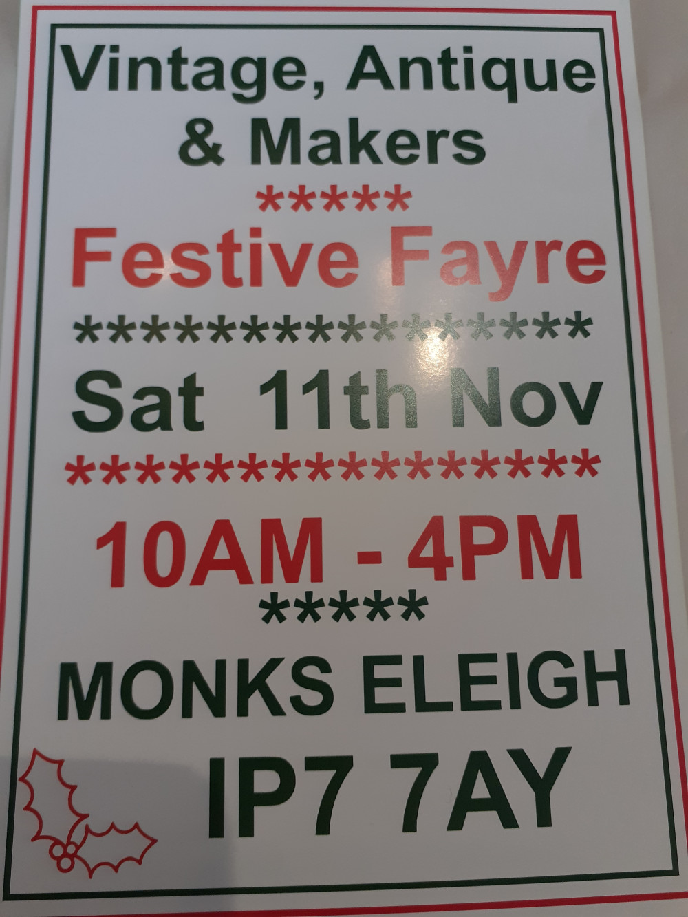 Antique,  vintage and makers Festive Fayre