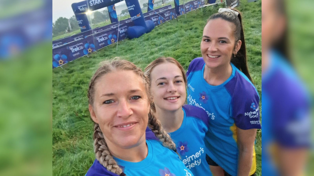 L to R: Frankie Rowe, Megan Chilton, Danielle McGahey (Bluebird Care)