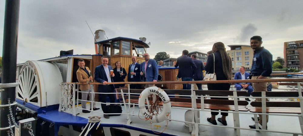Industry professionals networked aboard the historic Yarmouth Belle. (Photo: Chapman Consulting) Industry professionals networked aboard the historic Yarmouth Belle. (Photo: Chapman Consulting)