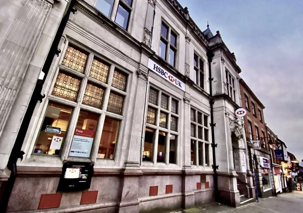 The former HSBC Bank in Market Street will be turned into a cafe-bar. Photo: Ashby Nub News