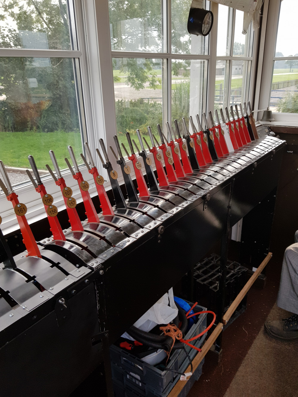 The signal box Interior