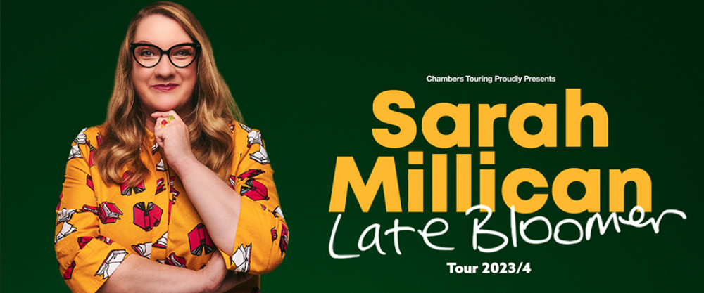 Sarah Millican is performing her Late Bloomer tour live at Crewe Lyceum Theatre on Wednesday 11 October. Sarah Millican is performing her Late Bloomer tour live at Crewe Lyceum Theatre on Wednesday 11 October.