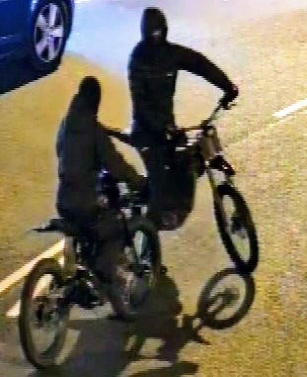 CCTV Image. A group of young men dressed all in black have been making threats across Crewe and Nantwich (Cheshire Police).