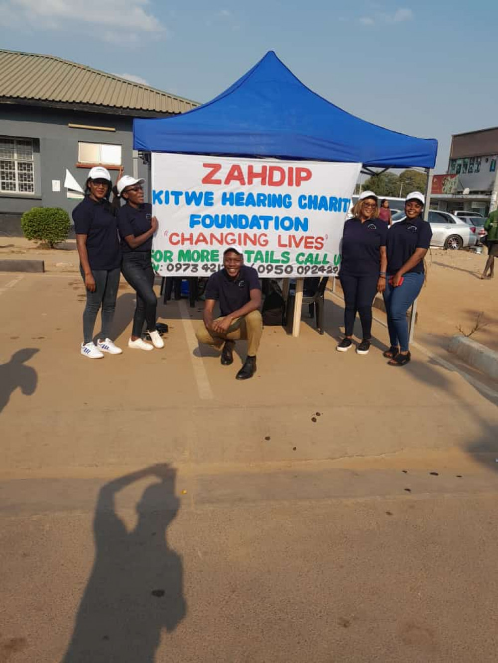 The ZAHDIP team at an event in Zambia The ZAHDIP team at an event in Zambia