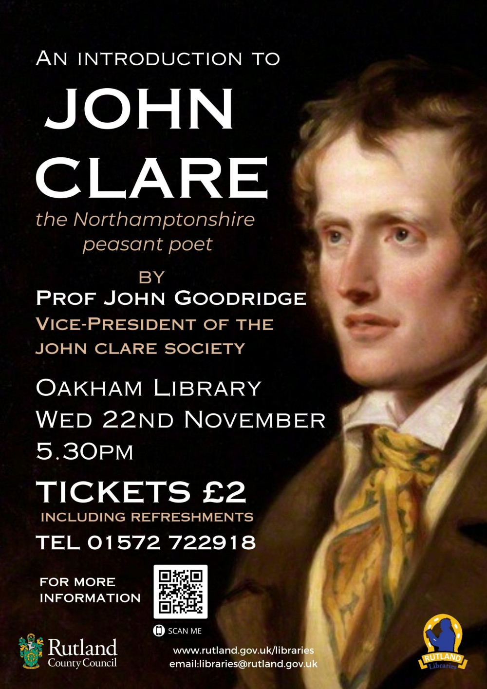 An introduction to John Clare : a talk by Prof. John Goodridge An introduction to John Clare : a talk by Prof. John Goodridge