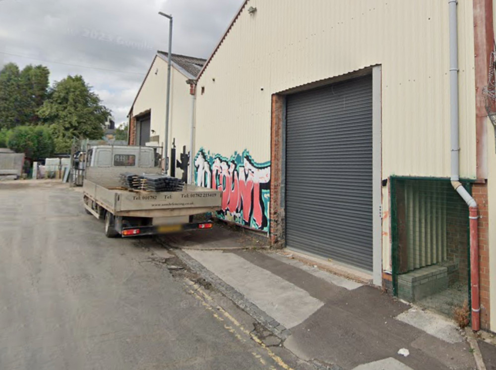 Police officers were called to a disused warehouse on Paxton Street in Hanley last week following reports of suspicious activity (Google).