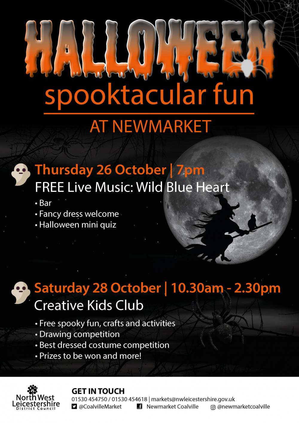 Halloween Spooktacular at Newmarket, Marlborough Square, in Coalville