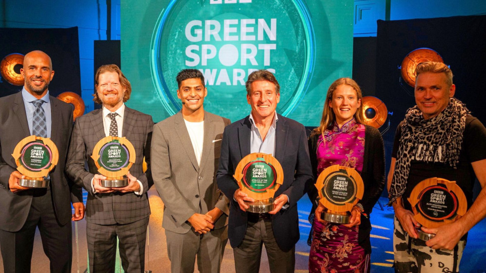 Innes FitzGerald with award, second from right (BBC)