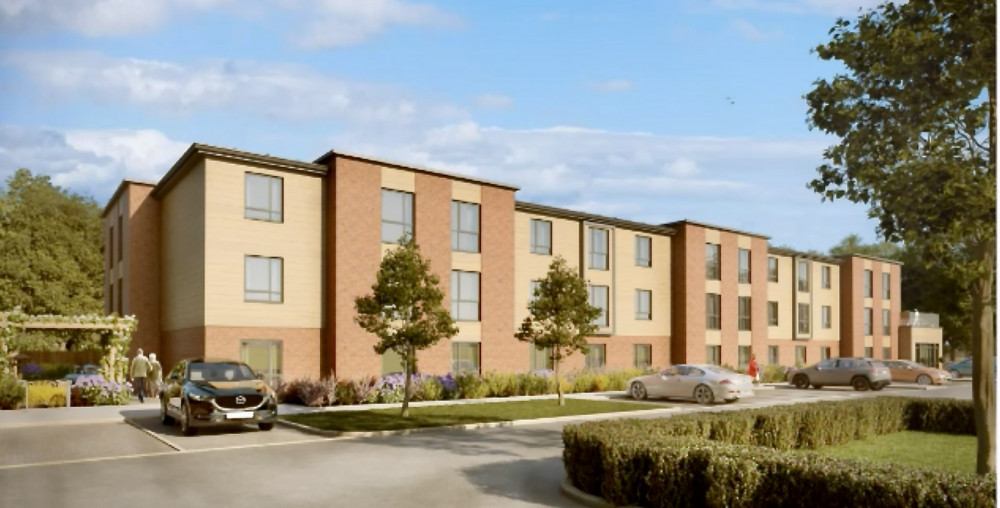 An artist's impression of how the new care home site will look when completed. Images: MACC Group/North West Leicestershire District Council