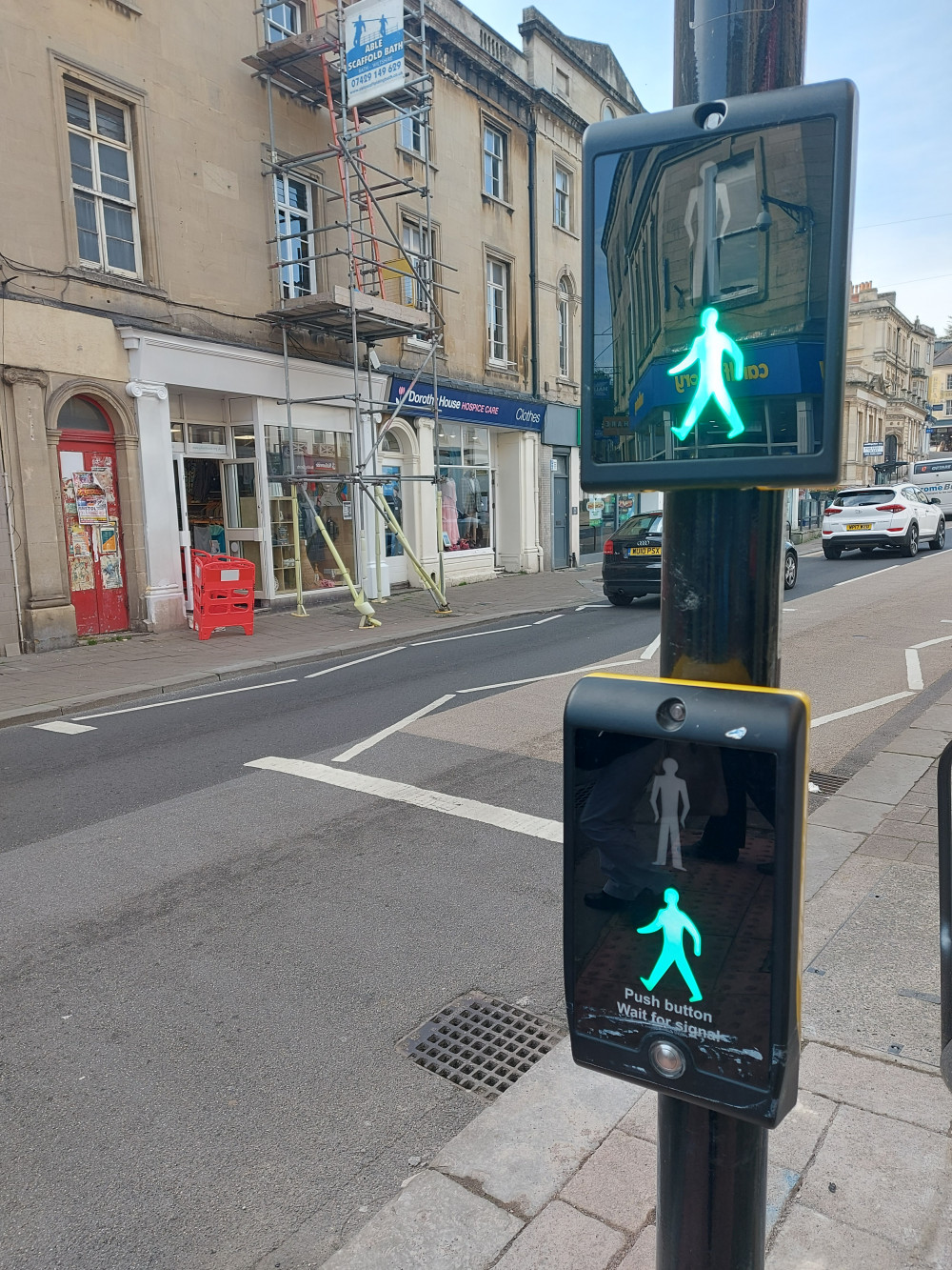 Go go go green across the centre of Frome 