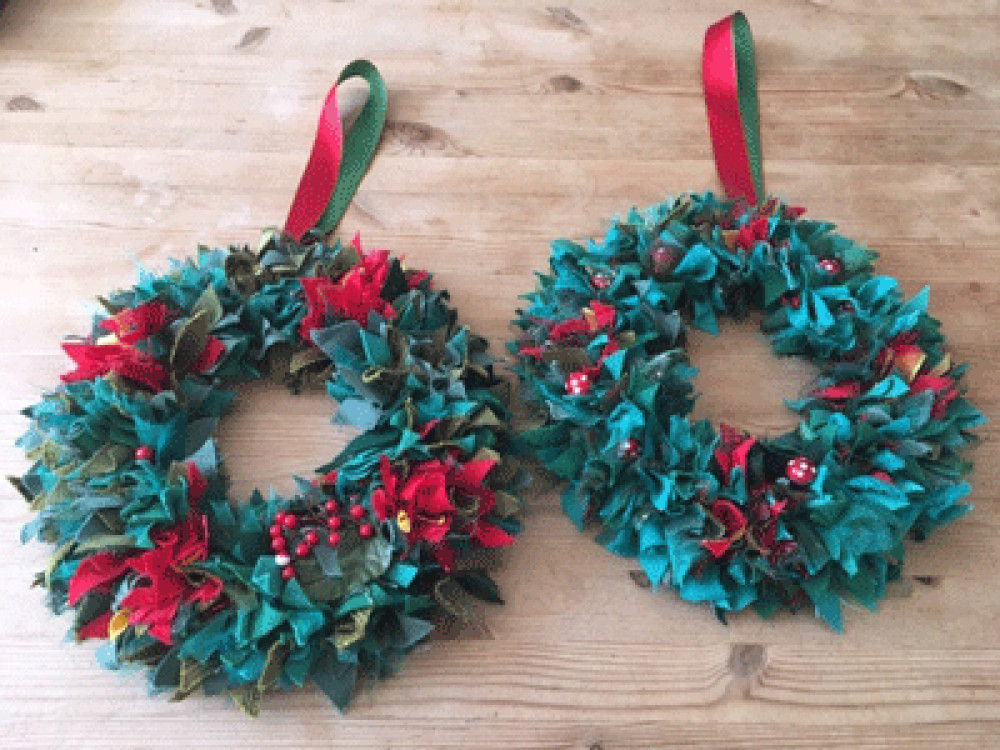 Festive Rag Wreaths