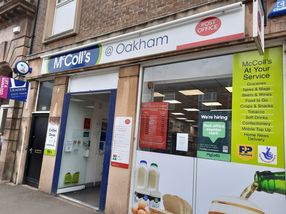 McColl's convenience store, Oakham High Street, will reopen later this month as Morrisons Daily. Image credit: Nub News.