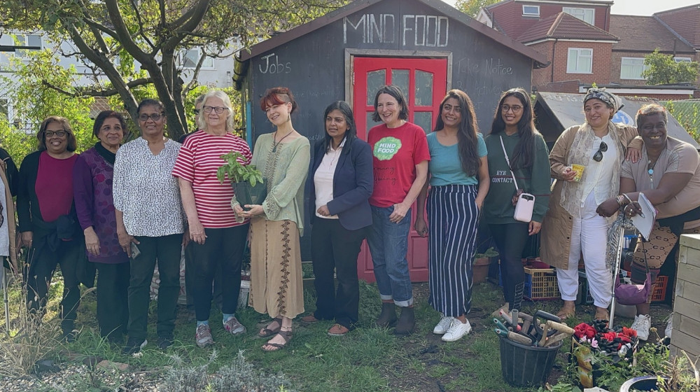 Rupa Huq MP with the MindFood team to mark World Mental Health Awareness Day 2023 (credit: Rupa Huq). Rupa Huq MP with the MindFood team to mark World Mental Health Awareness Day 2023 (credit: Rupa Huq).
