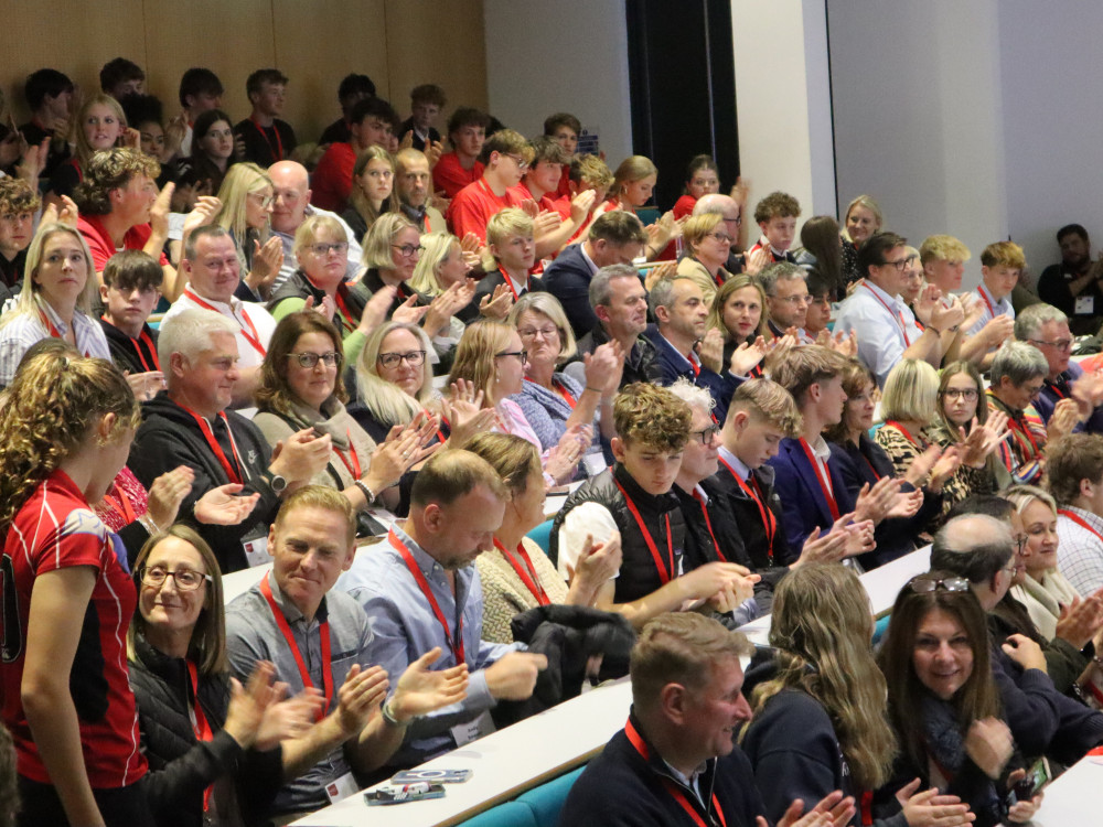 Students at Oakham School enjoyed a visit from sporting stars. Image credit: Oakham School. 