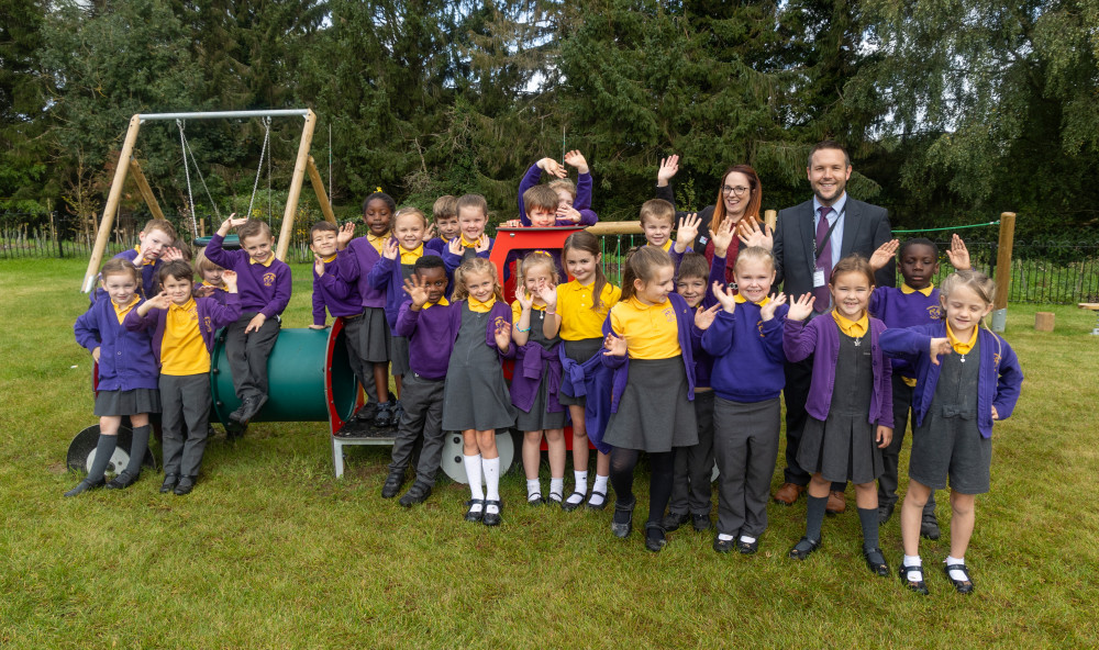 Pupils at Chapmanslade Primary School 