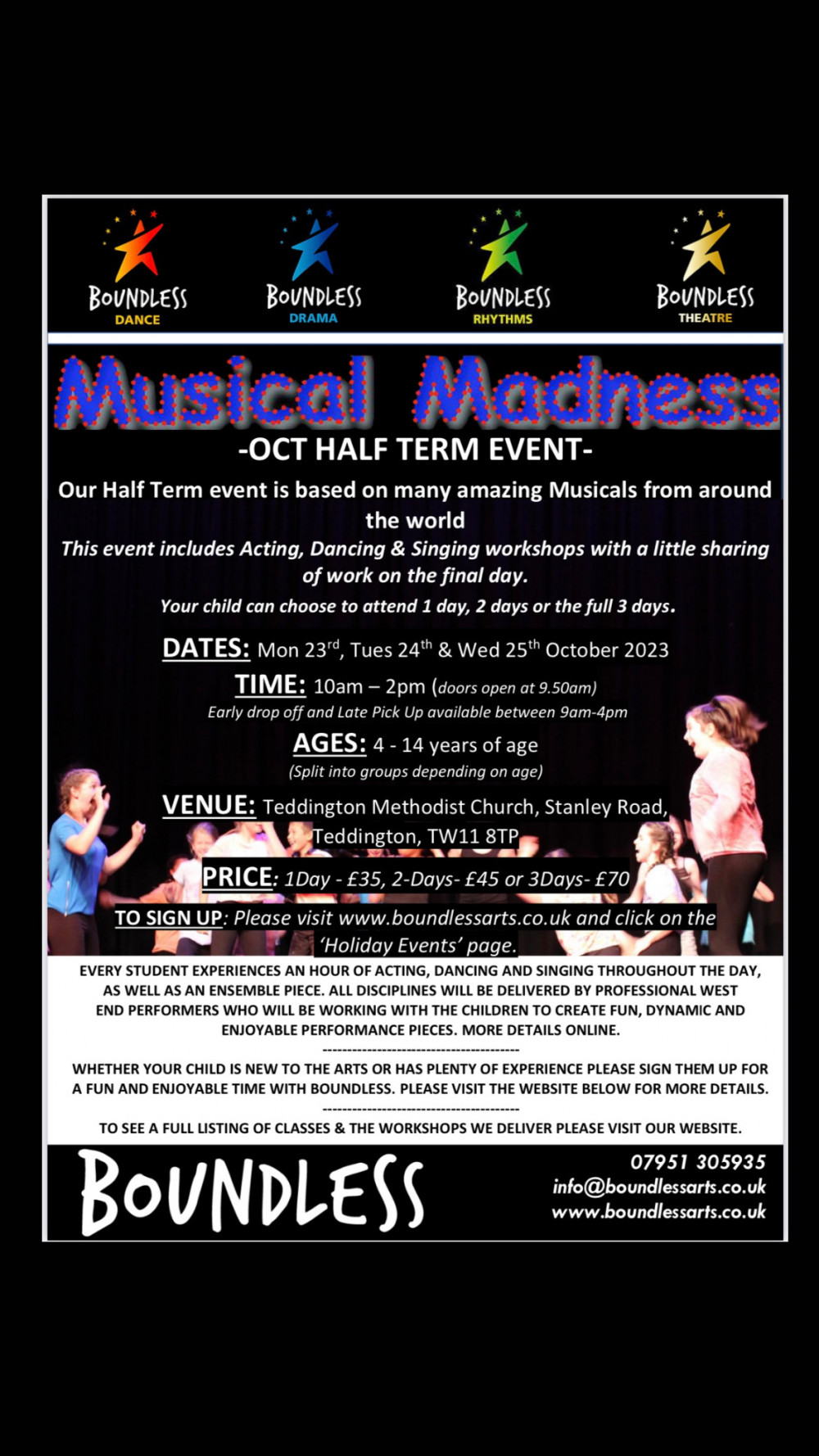 Musical Madness - Acting, Dancing & Singing