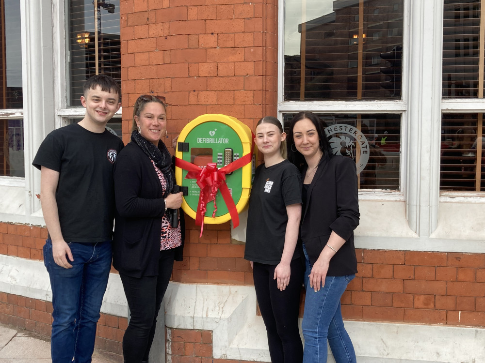 The Chestergate pub in Stockport town centre has improved safety for regulars and the wider community with a new defibrillator (Image - Alasdair Perry)