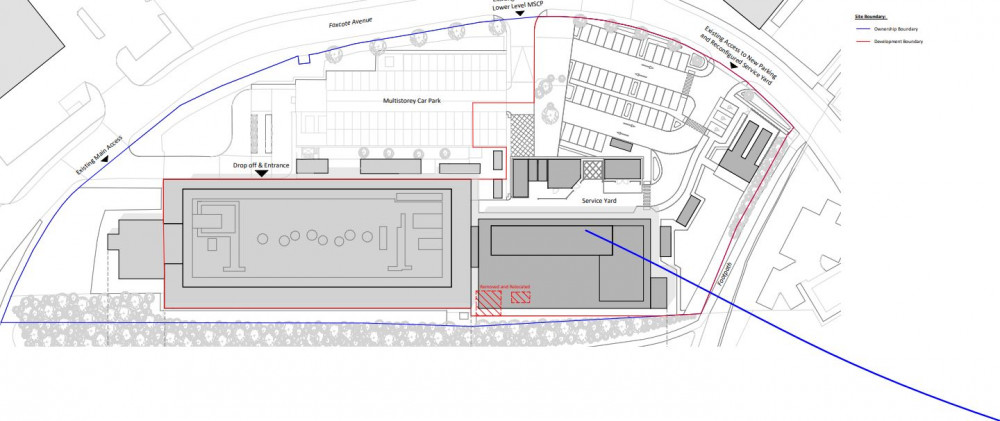 An extract from the planning application for the Sulis Hospital in Peasedown : Source B&NES