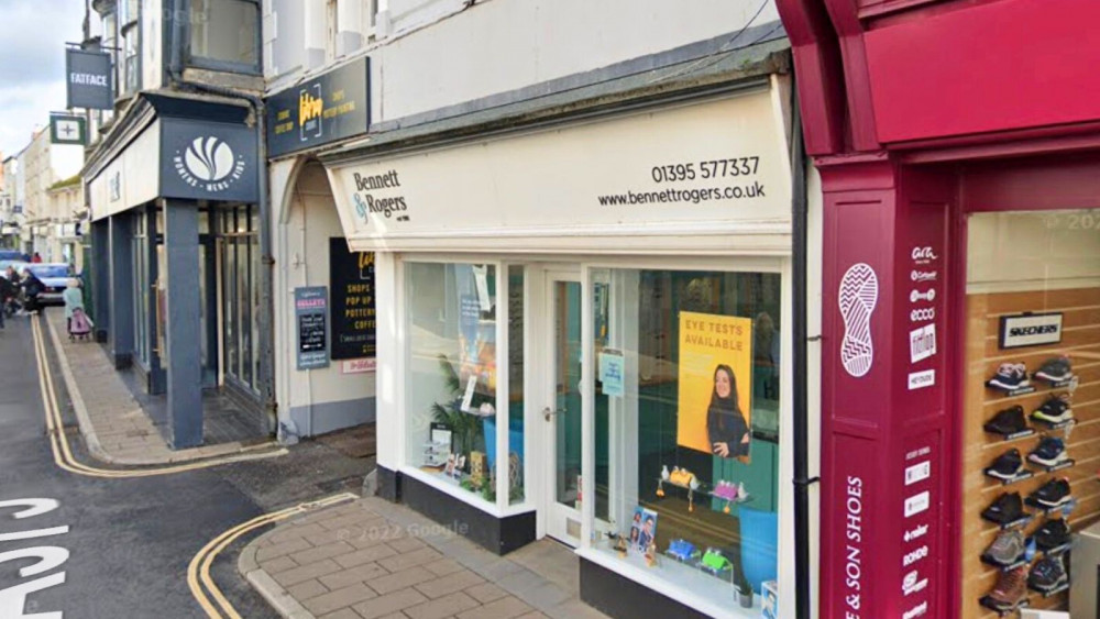 Bennett & Rogers Opticians, Fore Street, Sidmouth (Google) Bennett & Rogers Opticians, Fore Street, Sidmouth (Google)