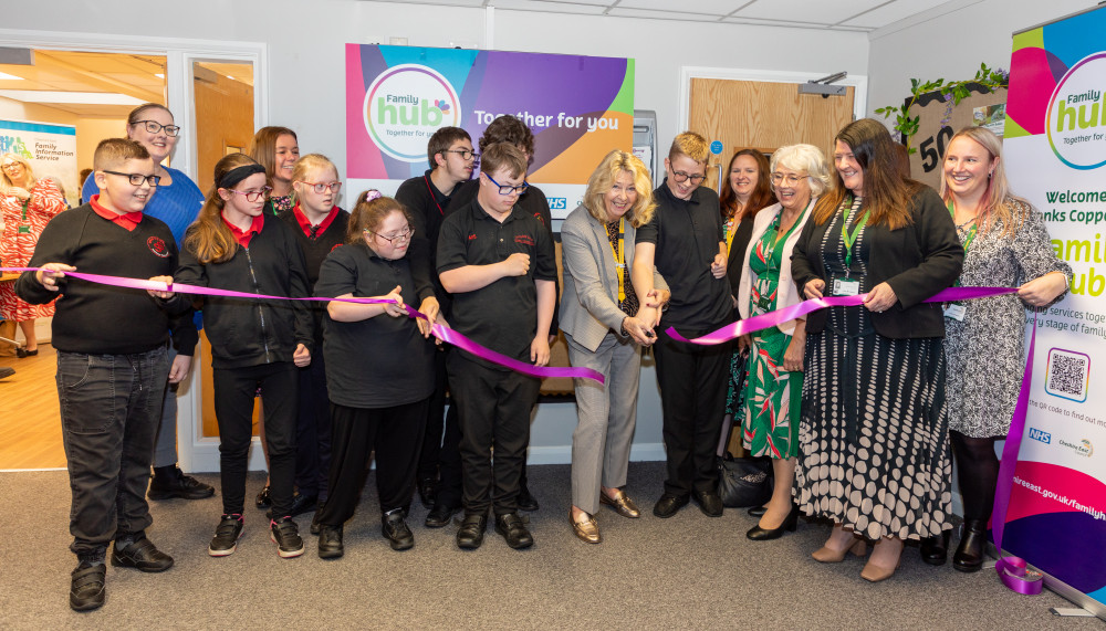 Monks Coppenhall Family Hub, Remer Street, officially opened in Crewe on Wednesday 11 October (Cheshire East Council).