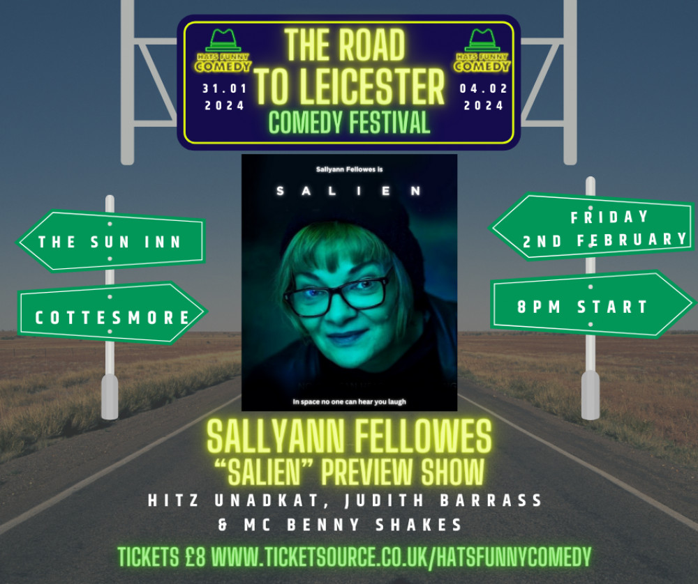 "The Road to Leicester" Comedy Festival - SallyAnn Fellowes "Salien" "The Road to Leicester" Comedy Festival - SallyAnn Fellowes "Salien"