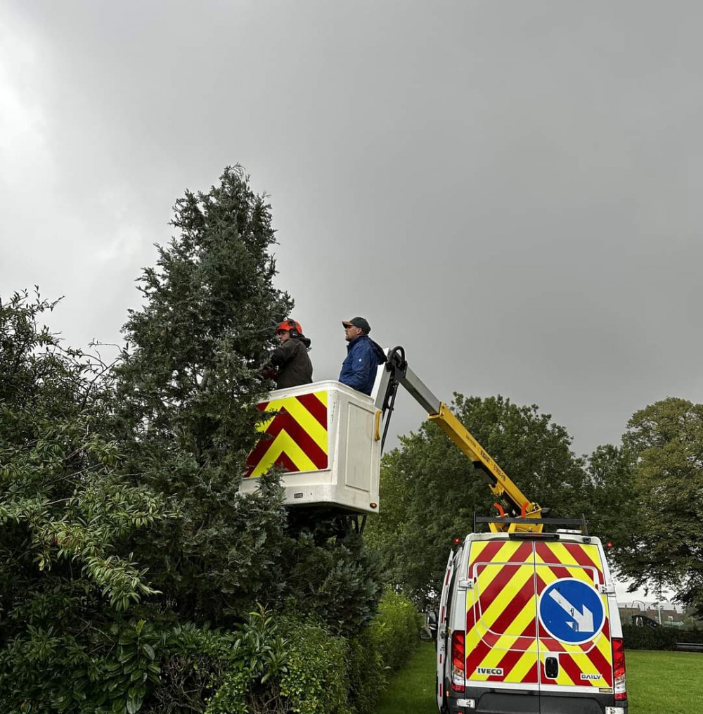 Photo Frome Frome neighbourhood policing social media site posted this photo of the camera being installed in Victoria Park on October 18 