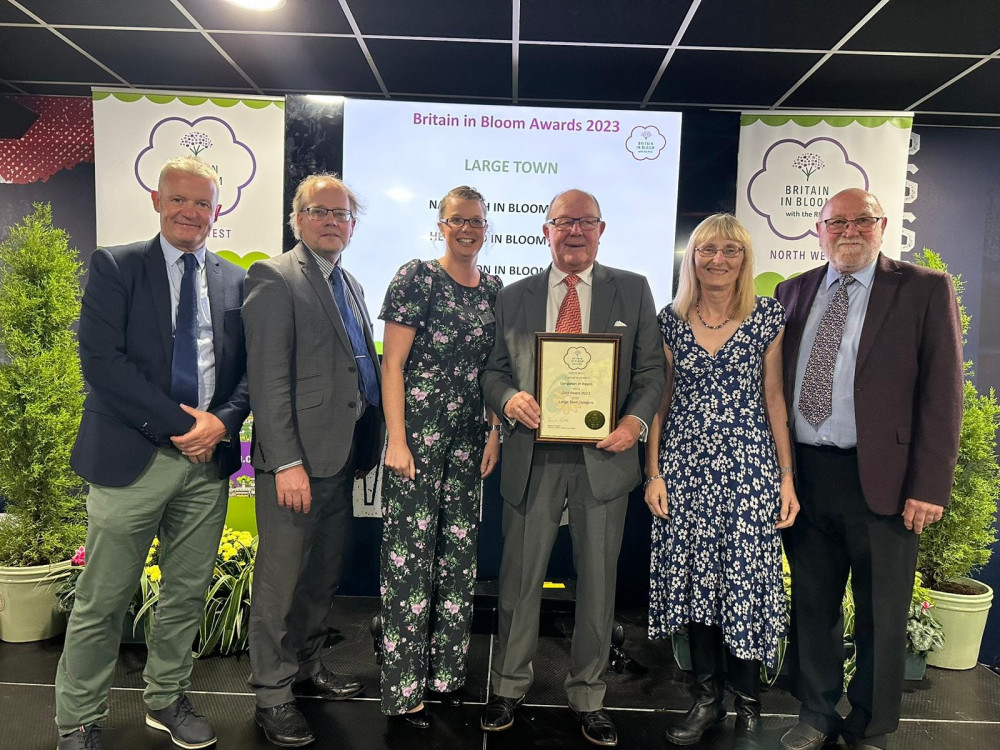 Members of the in Bloom team attended the awards ceremony at Bolton Stadium