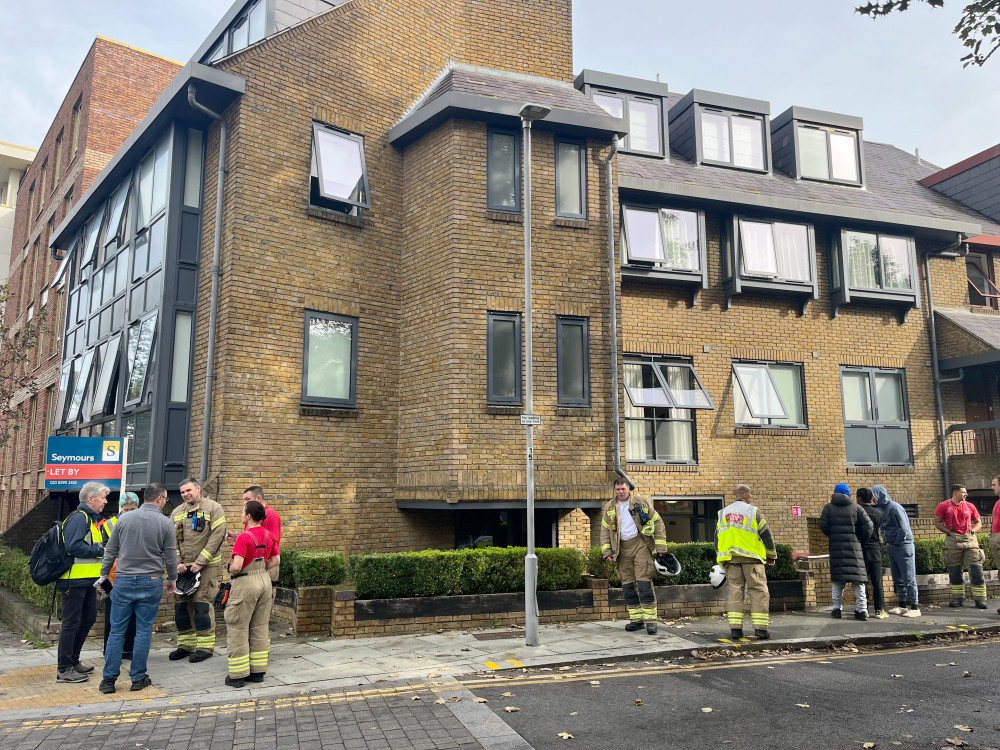 Student flat near Kingston University set on fire. (Photo: Emily Dalton)