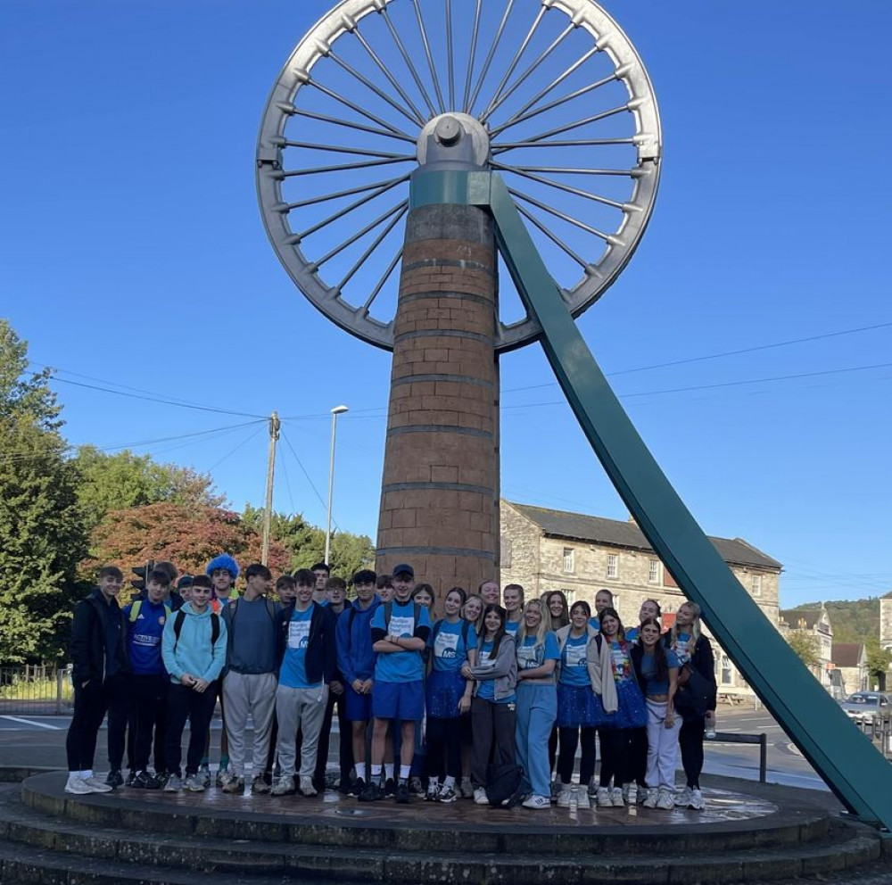 The teens set off from the wheel in Radstock October 24 : Photo : Becky Casey The teens set off from the wheel in Radstock October 24 : Photo : Becky Casey