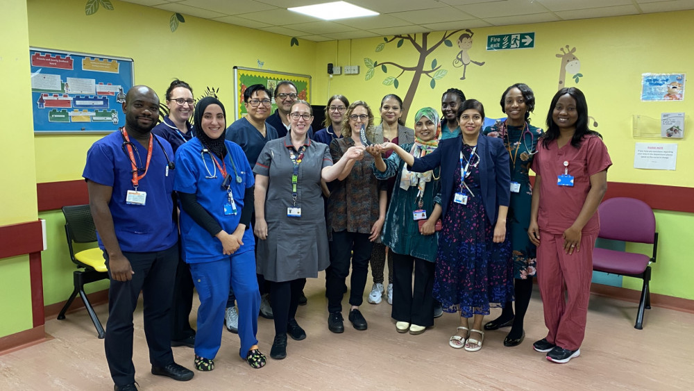 Basildon Hospital's paediatric team