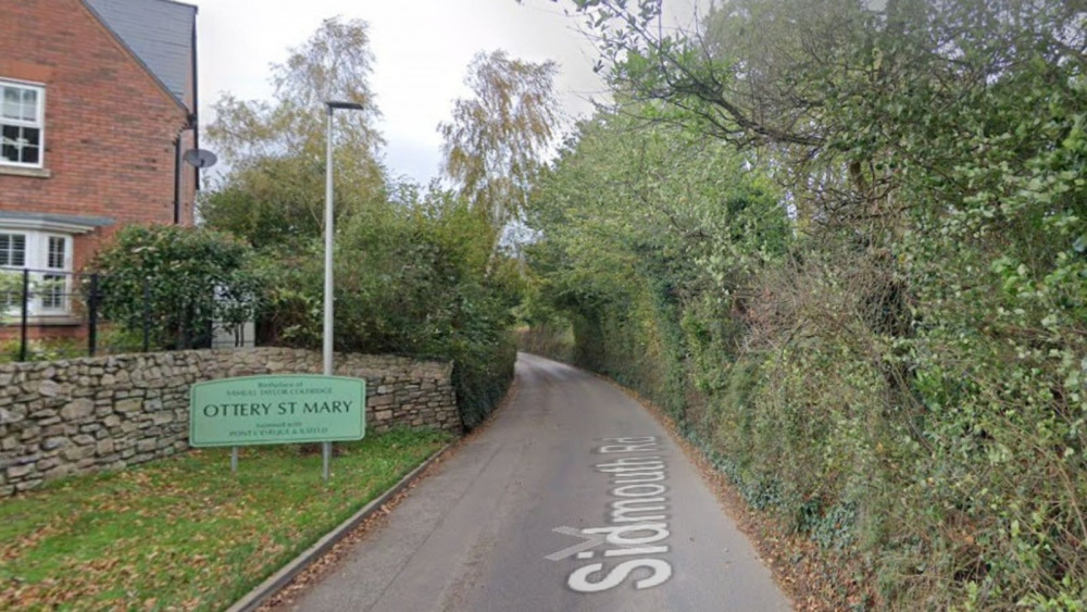 Sidmouth Road, Ottery St Mary (Google) Sidmouth Road, Ottery St Mary (Google)