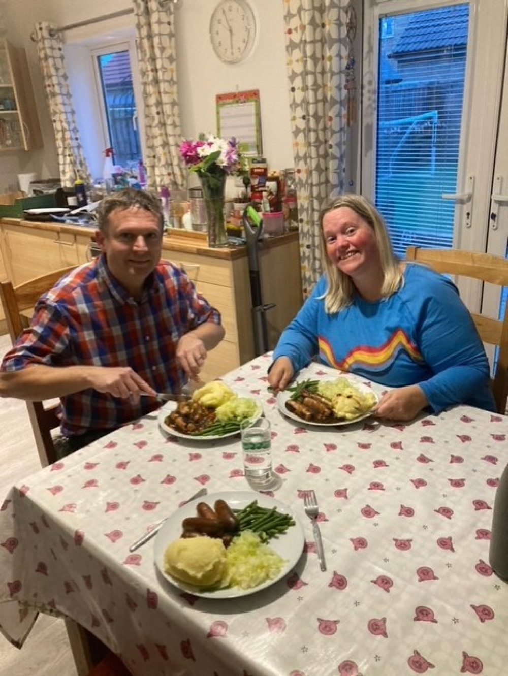 Terri and her family in Frome 