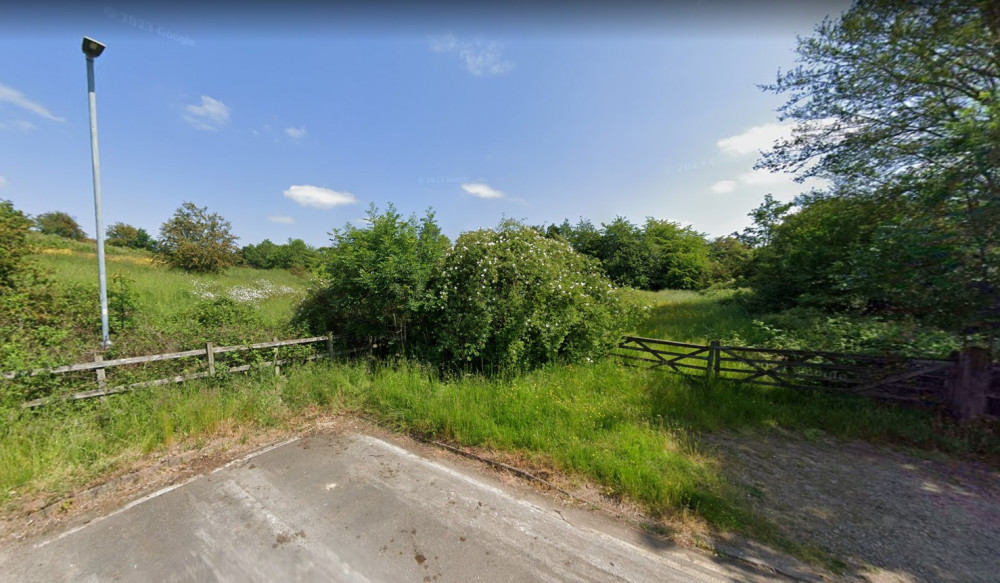 Land around Cherry Orchard is currently used by local dog walkers, although it is private land (image via google.maps)