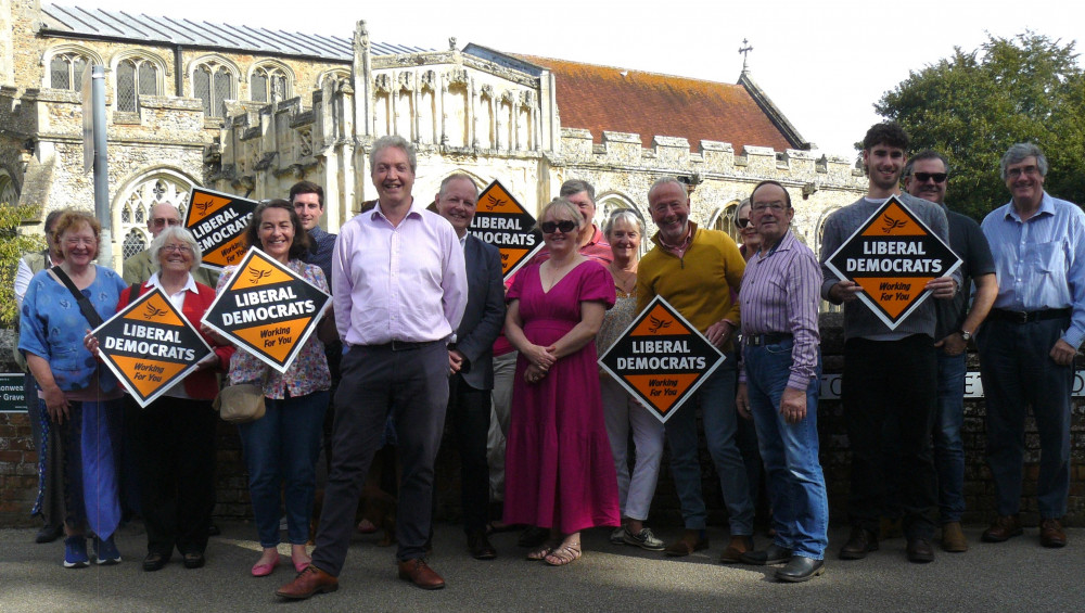 Tom Bartleet and supporters